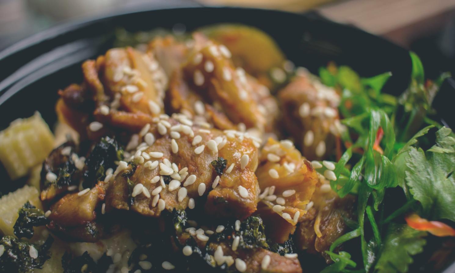Fresh ingredients arranged for quick meal preparation